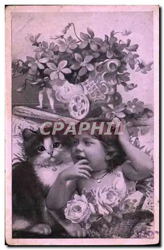 Cartes postales Chat Chats Chaton Enfant