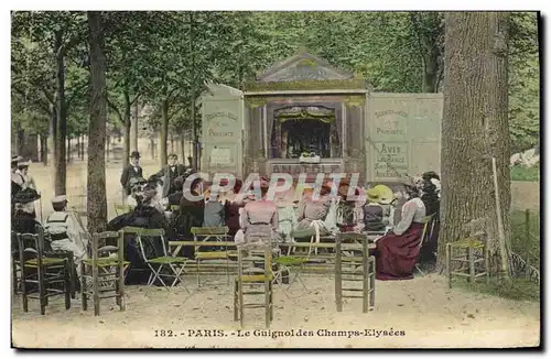 Cartes postales Theatre Guignol Paris Le Guignol des champs Elysees TOP