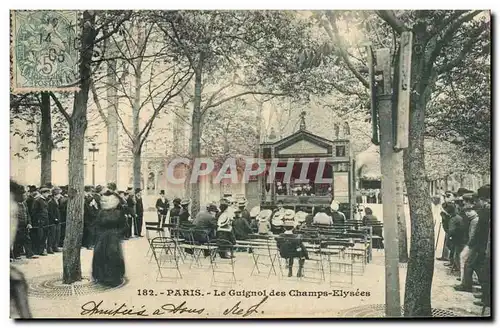 Cartes postales Theatre Guignol Paris Le Guignol des champs Elysees TOP