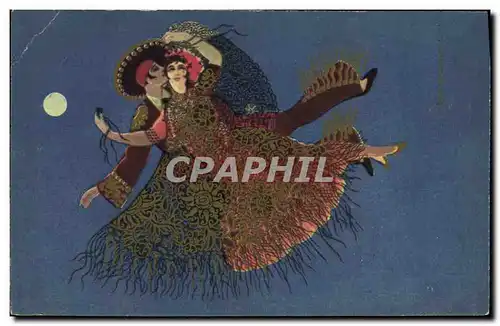 Cartes postales Fantaisie Illustrateur Femme