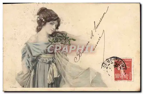 Cartes postales Fantaisie Illustrateur Femme