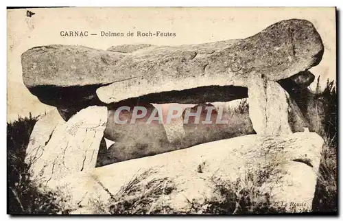 Ansichtskarte AK Dolmen Menhir Carnac Dolmen de Roch Feutes