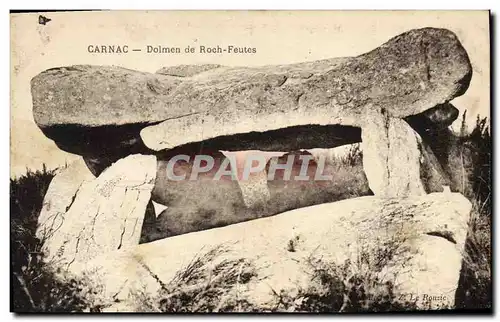 Cartes postales Dolmen Menhir Carnac Dolmen de Roch Feutes