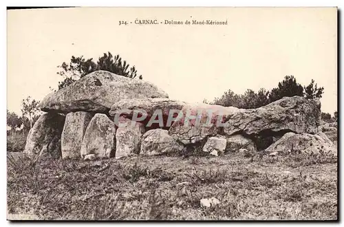 Cartes postales Dolmen Menhir Carnac Dolmen de Mane Kerioned