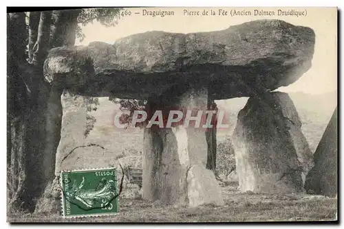 Cartes postales Dolmen Menhir Draguignan Pierre de la Fee Ancien dolmen druidique