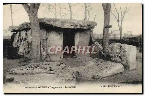 Ansichtskarte AK Dolmen Menhir Environs de Saumur Bagneux Le dolmen