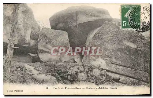 Cartes postales Dolmen Menhir Foret de Fontainebleau Dolmen d&#39Adolphe Joanne