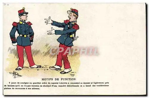 Ansichtskarte AK Militaria Motifs de punition