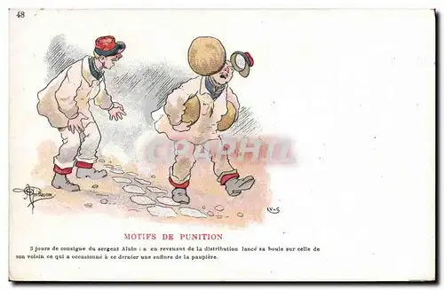 Cartes postales Militaria Motifs de punition