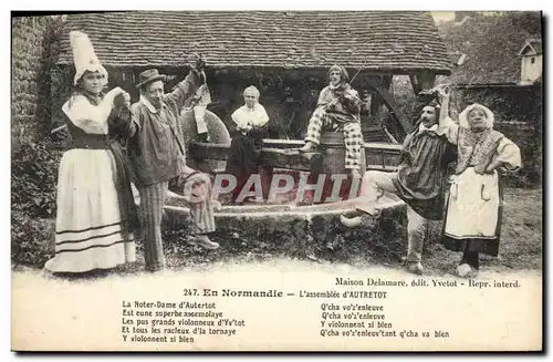 Cartes postales Folklore En Normandie l&#39assemblee d&#39Autretot