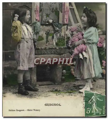 Cartes postales Theatre Guignol Enfants