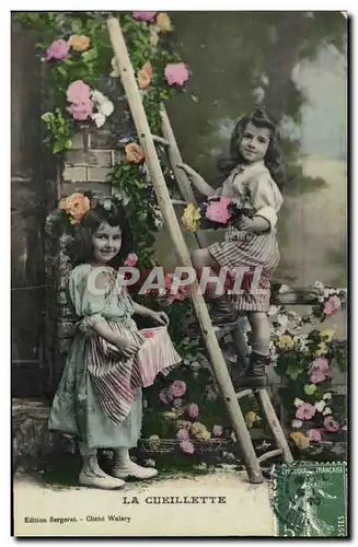 Cartes postales Fantaisie Enfants La cueillette