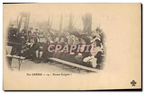 Cartes postales Theatre Guignol Nos cheris
