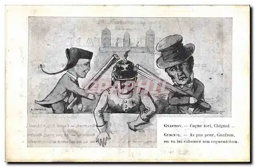 Cartes postales recto verso Theatre Guignol Gnafron