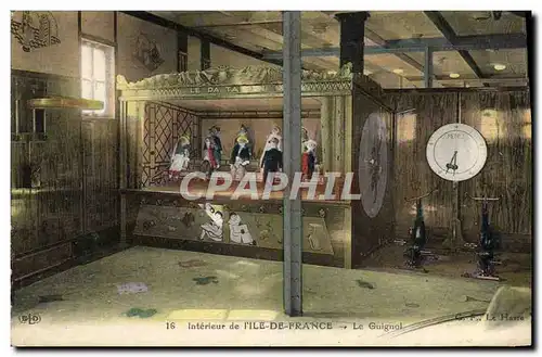 Ansichtskarte AK Theatre Guignol Interieur de l&#39Ile de France Paquebot Bateau TOP