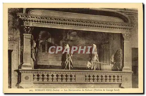 Cartes postales Theatre Nohant Vicq Indre les marionnettes de Nohant George Sand