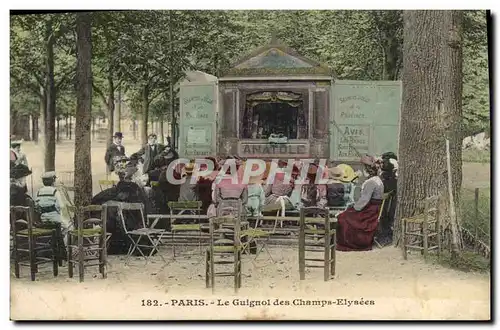 Ansichtskarte AK Theatre Guignol Paris Le Guignol des Champs Elysees