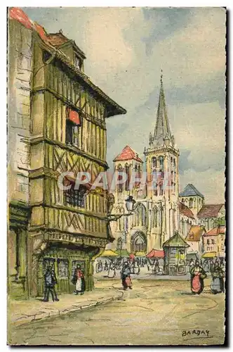Ansichtskarte AK Fantaisie Illustrateur Barday Lisieux La cathedrale Saint Pierre