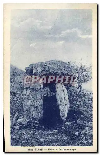 Ansichtskarte AK Dolmen Menhir Mas d&#39Azil Dolmen de Commengo