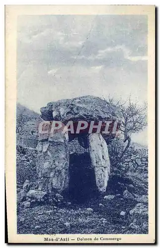 Cartes postales Dolmen Menhir Mas d&#39Azil Dolmen de Commengo