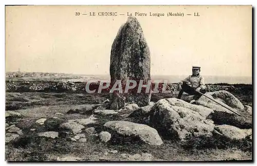 Cartes postales Dolmen Menhir Le Croisic La pierre longue Menhir