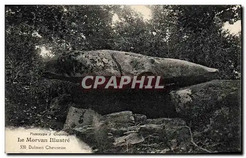 Cartes postales Dolmen Menhir Morvan Dolmen Chevresse