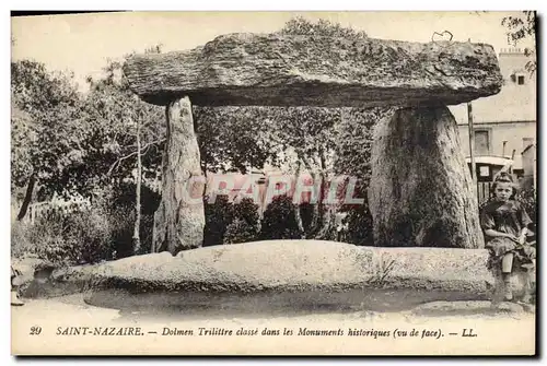 Cartes postales Dolmen Menhir Saint Nazaire Dolme trilitre Enfant Folklore