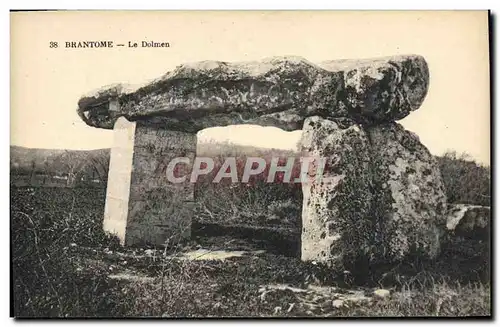 Ansichtskarte AK Dolmen Menhir Brantome