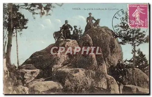 Cartes postales Dolmen Menhir Tence La pierre druidique de Crouizillac Chevre