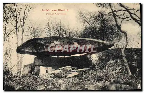 Cartes postales Dolmen Menhir Morvan Dolmen Chevresse