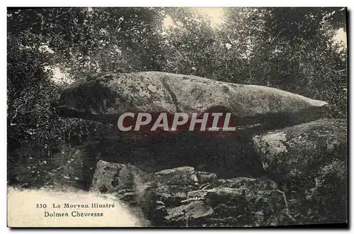 Cartes postales Dolmen Menhir Morvan Dolmen Chevresse