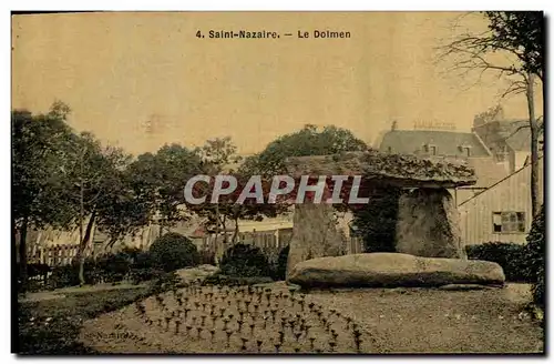 Ansichtskarte AK Dolmen Menhir Saint Nazaire Le dolmen (carte toilee)