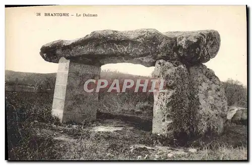 Ansichtskarte AK Dolmen Menhir Brantome