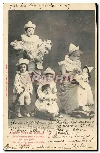 Cartes postales Theatre Pierrot pere de famille