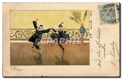 Cartes postales Pierrot Theatre