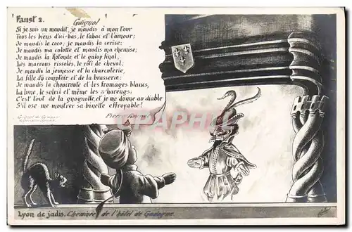 Cartes postales Guignol Theatre Faust