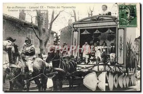 Ansichtskarte AK Guignol Theatre Aix en Provence Carnaval VV Theatre des Marionnettes