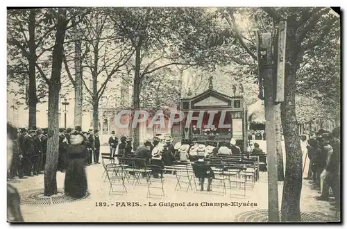 Ansichtskarte AK Guignol Theatre Paris Le guignol des Champs Elysees