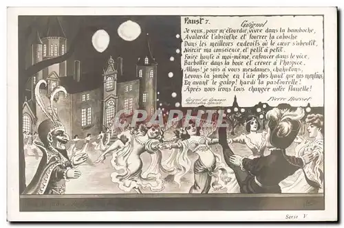 Cartes postales Guignol Theatre Faust