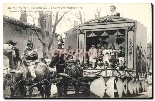 Ansichtskarte AK Guignol Theatre Aix en Provence Carnaval XX Theatre des marionnettes