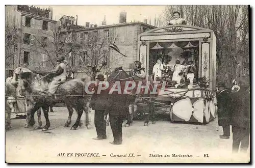 Cartes postales Guignol Theatre Aix en Provence Carnaval XX Theatre des marionnettes