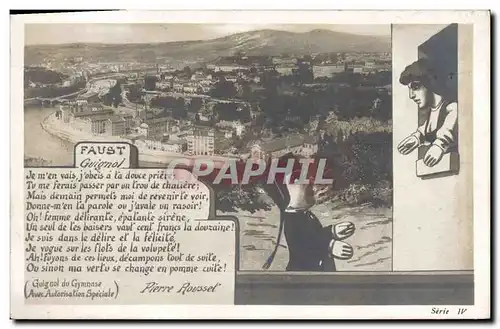 Cartes postales Guignol Theatre Faust