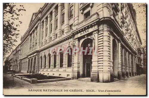 Ansichtskarte AK Banque Nationale de Credit Nice Vue d&#39ensemble