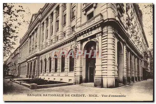 Ansichtskarte AK Banque Nationale de Credit Nice Vue d&#39ensemble