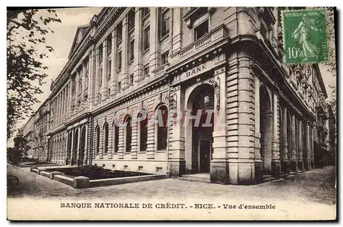 Ansichtskarte AK Banque Nationale de Credit Nice Vue d&#39ensemble