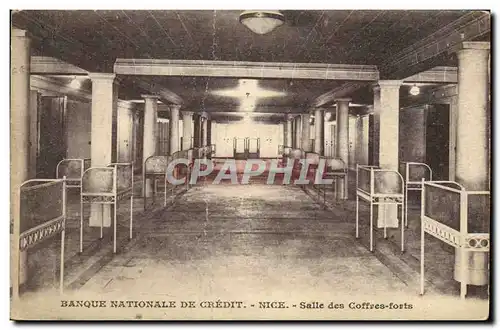 Cartes postales Banque Nationale de Credit Nice Salle des Coffres Forts