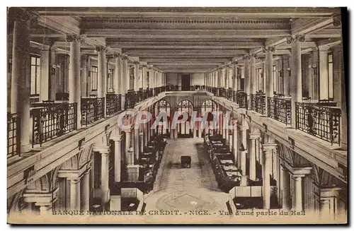 Cartes postales Banque Nationale de Credit Nice Vue d&#39une partie du Hall