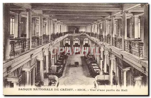 Cartes postales Banque Nationale de Credit Nice Vue d&#39une partie du Hall