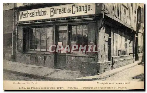 Cartes postales Banque Noyon Vestiges de l&#39occupation allemande