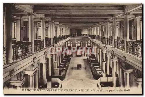 Cartes postales Banque Nationale de Credit Nice Vue d&#39une partie du Hall